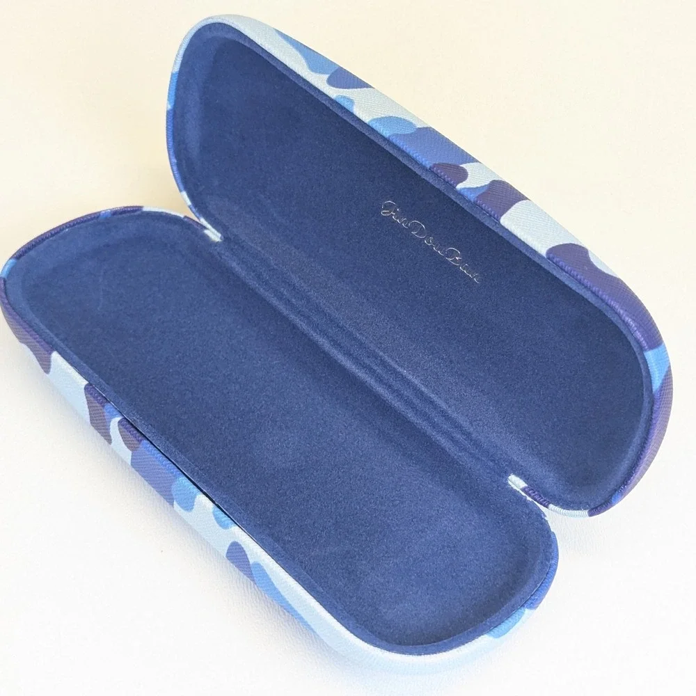 Jin Dou Ban Blue Camo Hard Shell Glasses Case